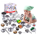 Conjunto de Cozinha Infantil em Aço Inox